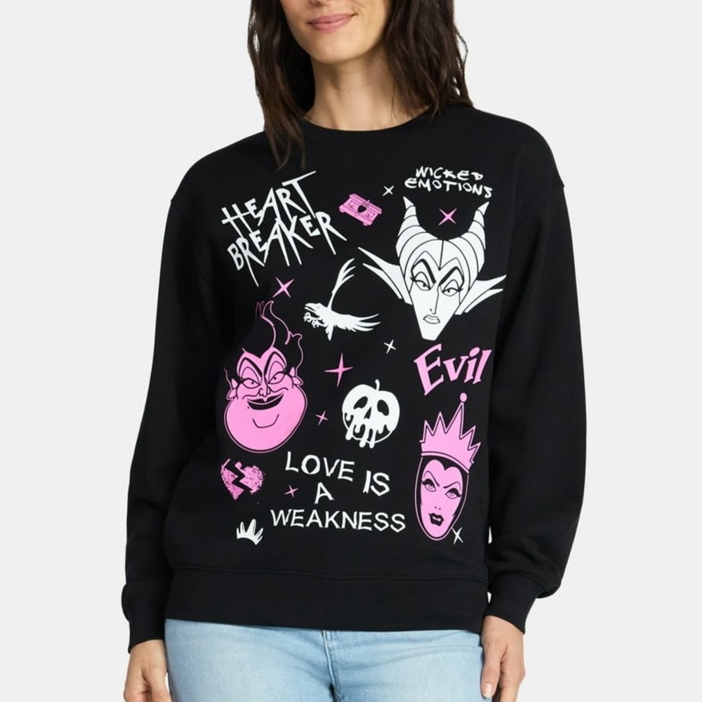 Disney Villains Women's Graphic Sweatshirt